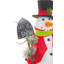 Bonhomme de neige blanc et gai