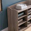 Banc de rangement pour chaussures en bois, neuf tablettes de rangement, rangement pour vestibule