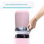 Home Zone Living 2-Pack 1.3 Gallon Pink Slim Stainless Steel Trash Can with Step-On Pedal and Slow Closing Lid