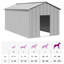 Barys Galvanised Steel Dog House-318808030-318808019