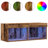 vidaXL Bedside Cabinet with LED Lights Storage Side Table Floating Nightstand-1120835426