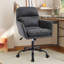 Cuir artificiel, cuir synthétique, base noire, hauteur réglable, convient au bureau, à la chambre à coucher, à la coiffeuse et à d'autres environnements. Une chaise de bureau-1234715780-1234715781