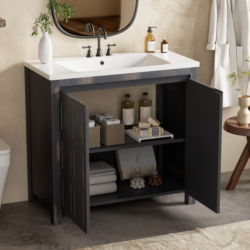Organisateur de meuble-lavabo 36 po avec lavabo