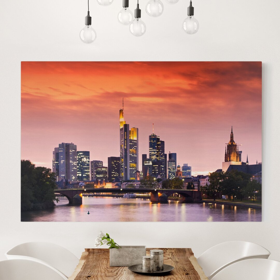 Leinwandbild Frankfurt Skyline