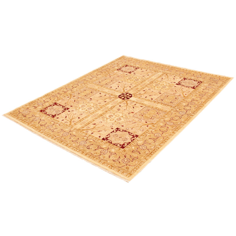 Tapis ivoire Peshawar Oushak 8 pi 1 po x 10 pi 0 po