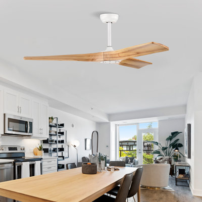 52'' Solid Wood Ceiling Fan