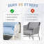 Ensemble de conversation d'extérieur pour 5 personnes avec coussin-1391862850