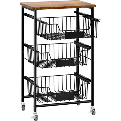 Litva Metal Bar Cart