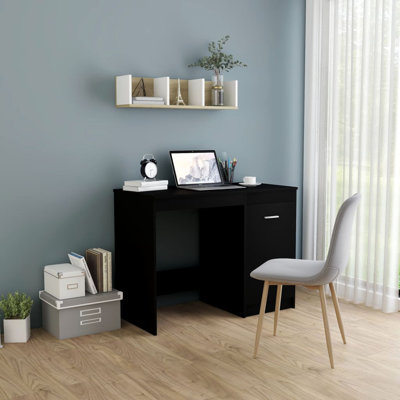 Bureau Bureau d'ordinateur Bureau avec tablettes en bois d'ingénierie