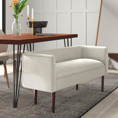 Brittany Upholstered Bench by Mercury Row