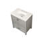 Meuble-lavabo gris de 30 po avec lavabo. Armoire en bois massif entièrement assemblée. Comptoir en marbre. Tiroirs à fermeture en douceur. Profondeur 29,36 po, largeur 18,76 po, hauteur 34,72 po. Poids 93,36 lb. Rangement moderne. Bricolage