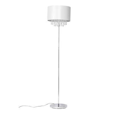 Gracie 150cm Chrome Traditional Floor Lamp