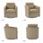 Alfonso 28.74'' Wide Genuine Leather Swivel Barrel Chair with Nailed Trim-1434858363