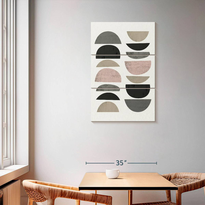 Avery Minimalist Circles III, 57" H x 36" W