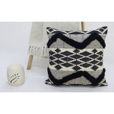 Chevron Cotton Blend Throw Pillow