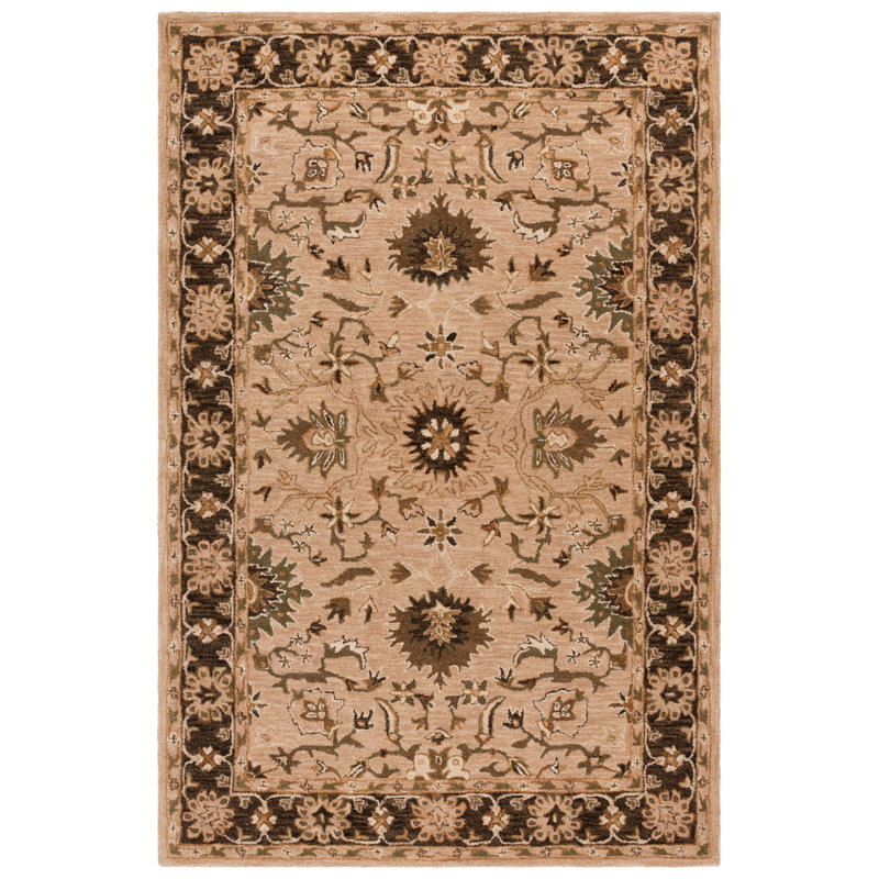 Tingley Hand Tufted Wool Pile Oriental Rug, Rectangle 6' x 9'