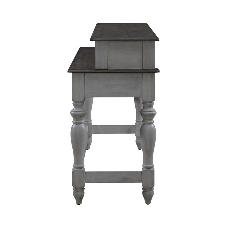 Cassady Console Table w/ Charging Station, White