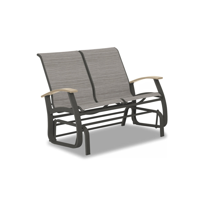 Belle Isle Outdoor Glider, Desert P60, Textured Graphite, Boulder