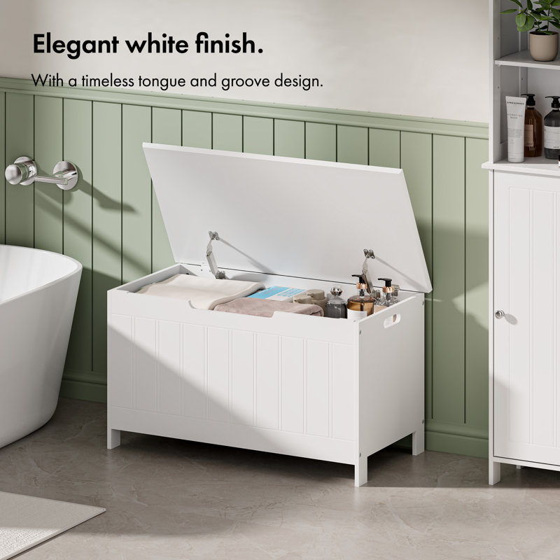 Holbrook White Shoe Storage Bench