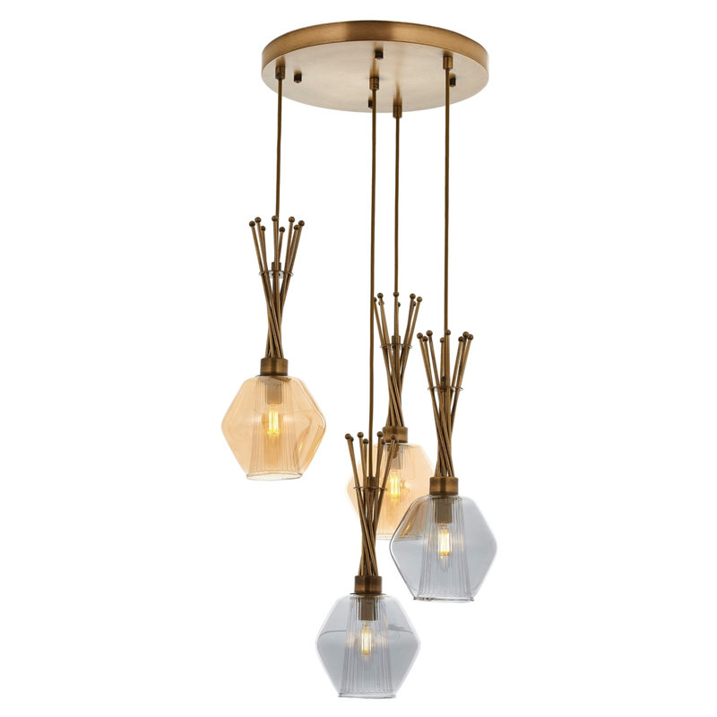 Lustre en grappe à 4 lumières