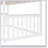 Twin Over Twin House Bunk Bed With Ladder, Wood Bed-1278823906