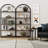 Set of 2 2-Piece Steel Etagere Bookcase Set-88584623
