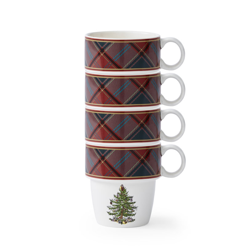 Mugs empilables TARTAN S / 4