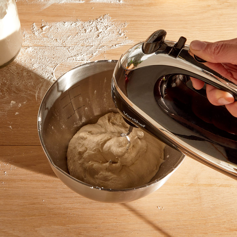 VonShef 5 Speed Hand Mixer, Black
