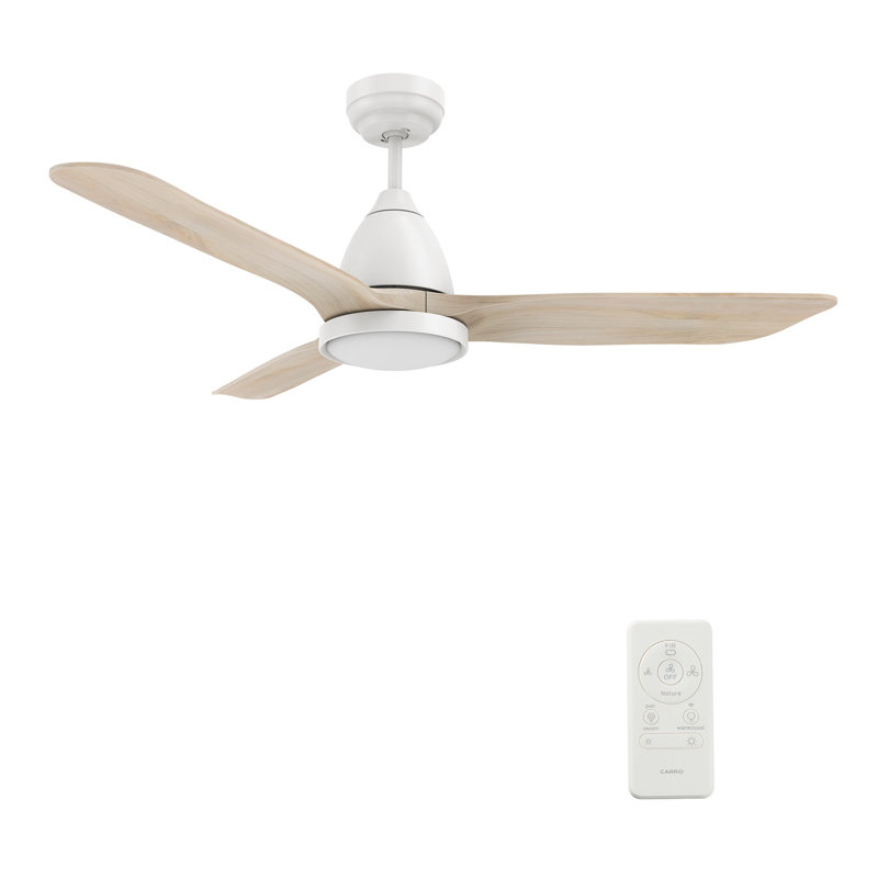 Garrick 52'' Smart Ceiling Fan with Remote, Light Kit Included,Works with Google Assistant and Amazon Alexa,Siri Shortcut.