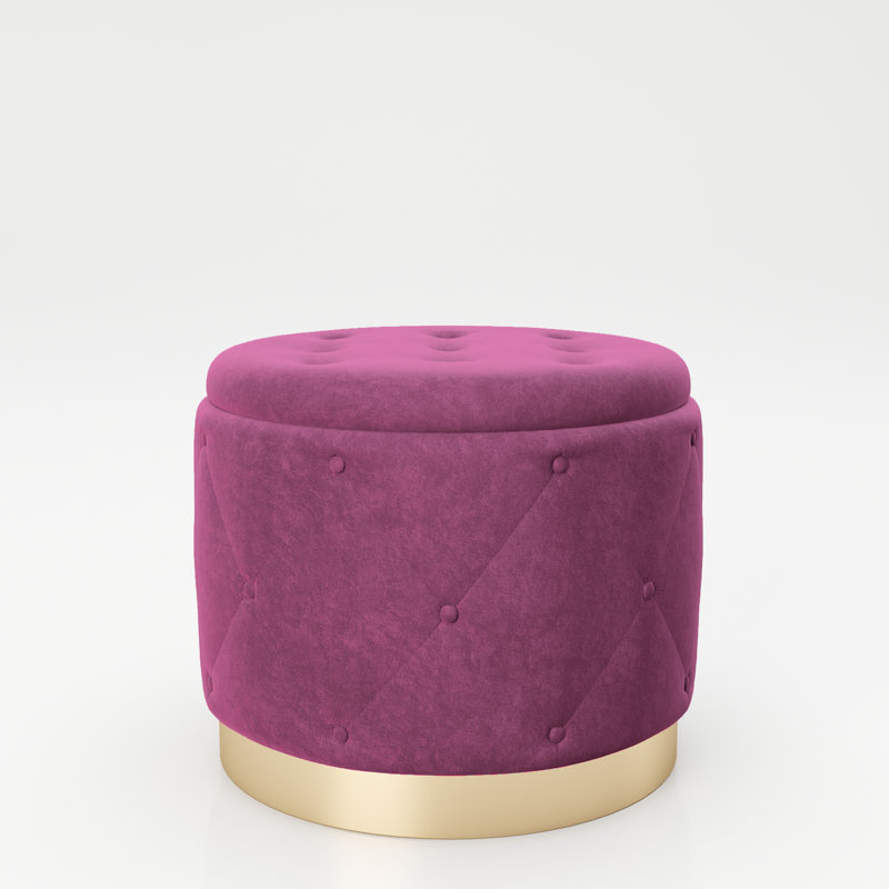 Manufactured Wood Accent Stool, Purple