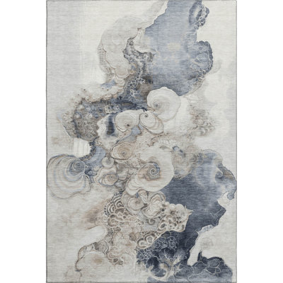 Premium Machine Washable Mayfield AMF1860 Abstract Rug