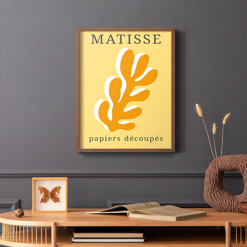 Matisse CECLIX, reproduction encadrée - bois massif, H 20 po x l 16 po, Brun