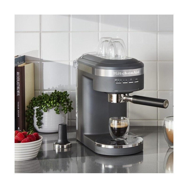 KitchenAid® Semi-Automatic Espresso Machine, Matte Charcoal Gray