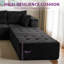 Fauteuil-lit en forme de U avec 2 tabourets Boneless-557857388