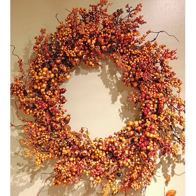 Faux Berry Foam 28'' Wreath