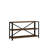 Industrial Style Bookshelf, Walnut Finish, 40.6 x 23.6 x 11.6 inches | 100% Melamine Coated Particle Board & Metal Frame, Thickness: 0.7 inches | Sturdy & Stylish Storage Solution for Home or Office-715643080