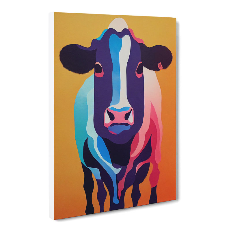 Cow Abstract - Wrapped Canvas, 50cm H x 35cm W x 3cm D