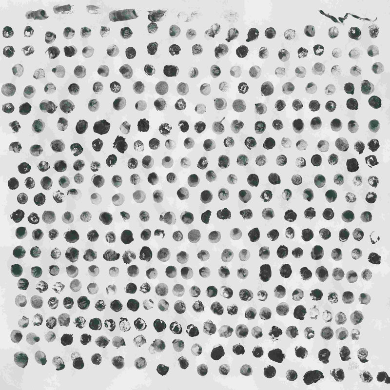 «Markmake Elements I» par Melissa Averinos - peinture sur toile tendue, H 36 po x l 36 po