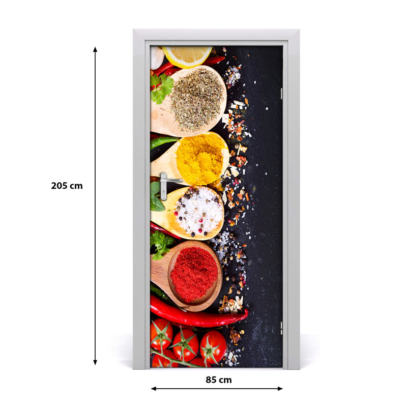 SPICES Door Decal, 205cm H x 85cm W