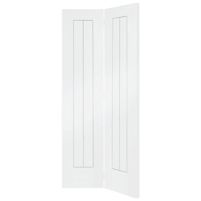 Internal White Primed Suffolk Bi-Fold