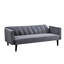 Divan-lit convertible de 72 po pour lit simple avec mousse haute densité, velours doux au toucher, peu encombrant pour les invités