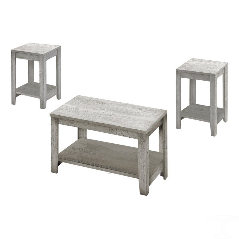 Table Set, 3Pcs Set, Coffee, End, Side, Accent, Laminate, Transitional