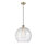 Luminaire suspendu en forme de globe à 1 lumière Hamida