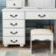 Elegant Vanity With Lights And Table - 3 Color Options, Abundant Cube Box Quality Mirror Desk Adjustable, Spacious 6,