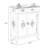 White Solid + Manufactured Wood Shoe Storage Bench