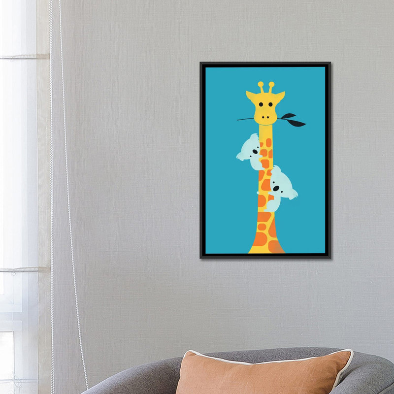 « i be your tree »-impression sur toile tendue, H 26 po x l 18 po x P 1,5 po, Toile encadrée noire, Pas de tapis