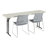 Rectangular Blow-Molded Plastic Folding Training Seminar Table-61206870-61206868