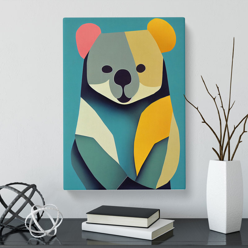 Kennedale Koala Bear Abstract Vol.1 - Wrapped Canvas Print, 76cm H x 50cm W x 3cm D