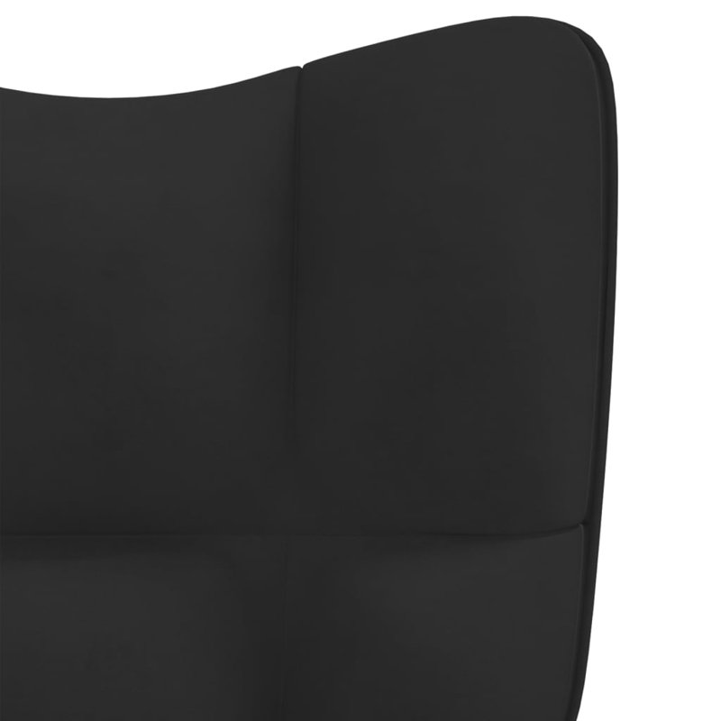 Horald Upholstered Armchair, Black Polyester