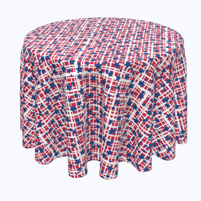Bluffs Stars on America Check Tablecloth